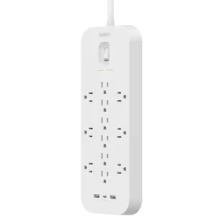 Clearance 12 Outlet Surge Protector + USB-C and USB-A ports Surge Protectors & Power Strips