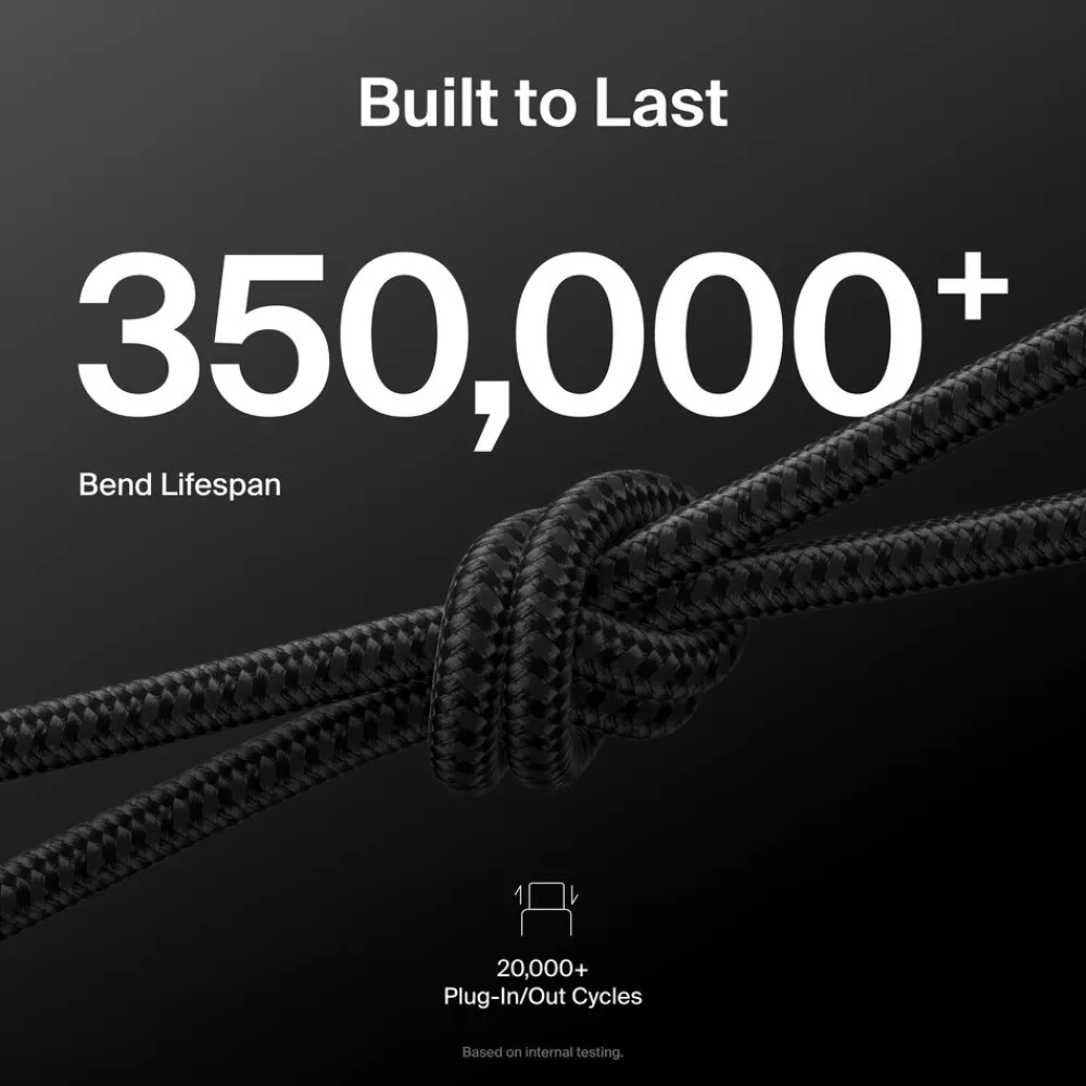 New Braided USB-A to USB-C Cable 15W, 3.3ft/1m, Black Charging Cables|Usb-C Cables