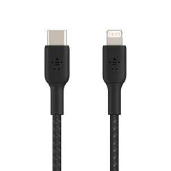 Discount Braided USB-C to Lightning Cable (1m / 3.3ft, Black) Charging Cables