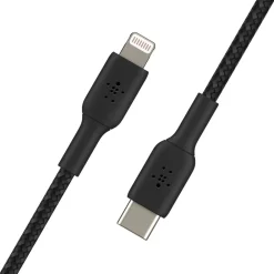 Discount Braided USB-C to Lightning Cable (1m / 3.3ft, Black) Charging Cables