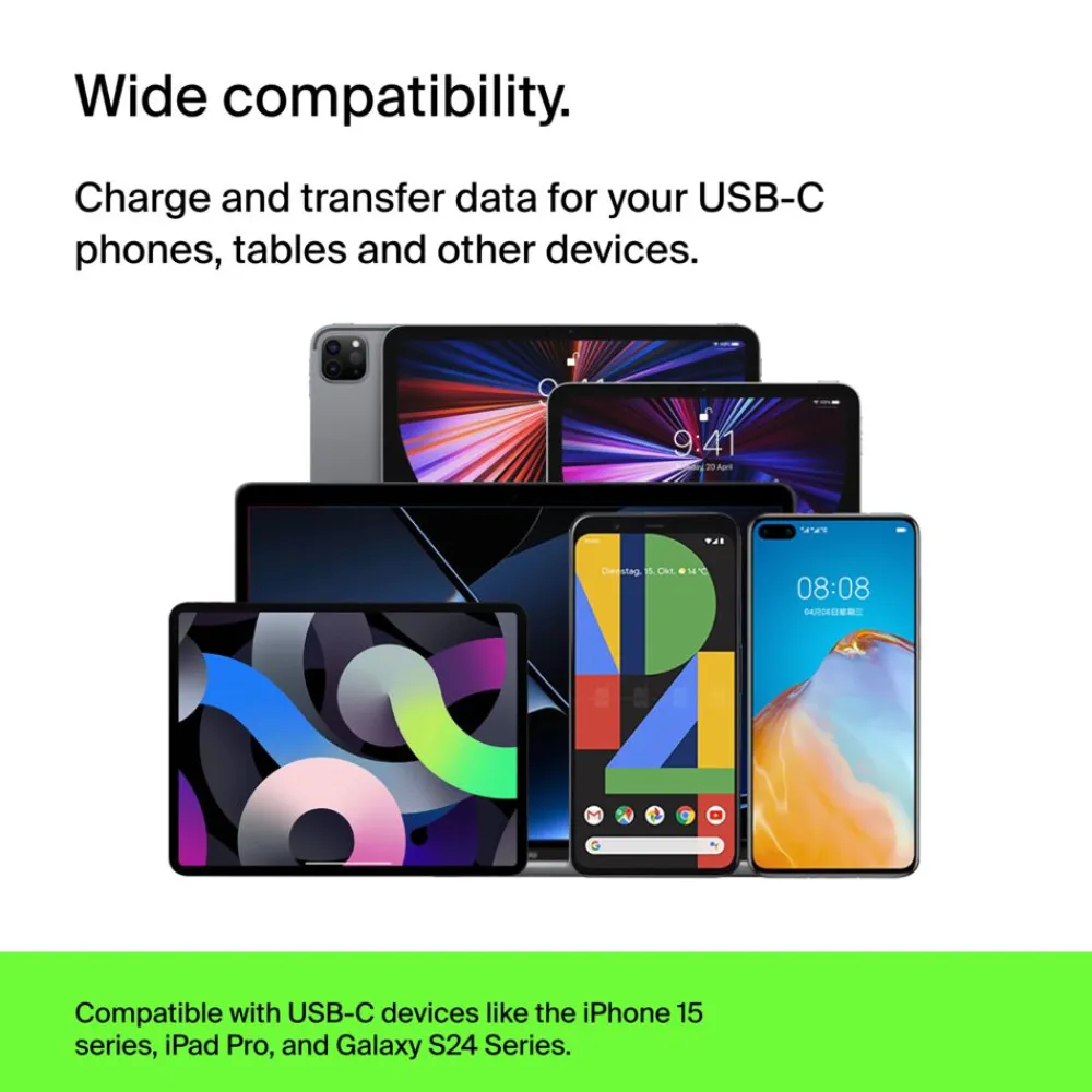 Online Braided USB-C to USB-A Cable (1m / 3.3ft, Black) Charging Cables|Usb-C Cables