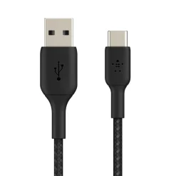 Online Braided USB-C to USB-A Cable (1m / 3.3ft, Black) Charging Cables|Usb-C Cables