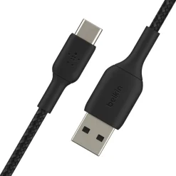 Online Braided USB-C to USB-A Cable (1m / 3.3ft, Black) Charging Cables|Usb-C Cables