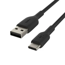Online Braided USB-C to USB-A Cable (1m / 3.3ft, Black) Charging Cables|Usb-C Cables