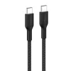 Online Braided USB-C to USB-C Cable 60W, 3.3ft/1m, Black Charging Cables|Usb-C Cables