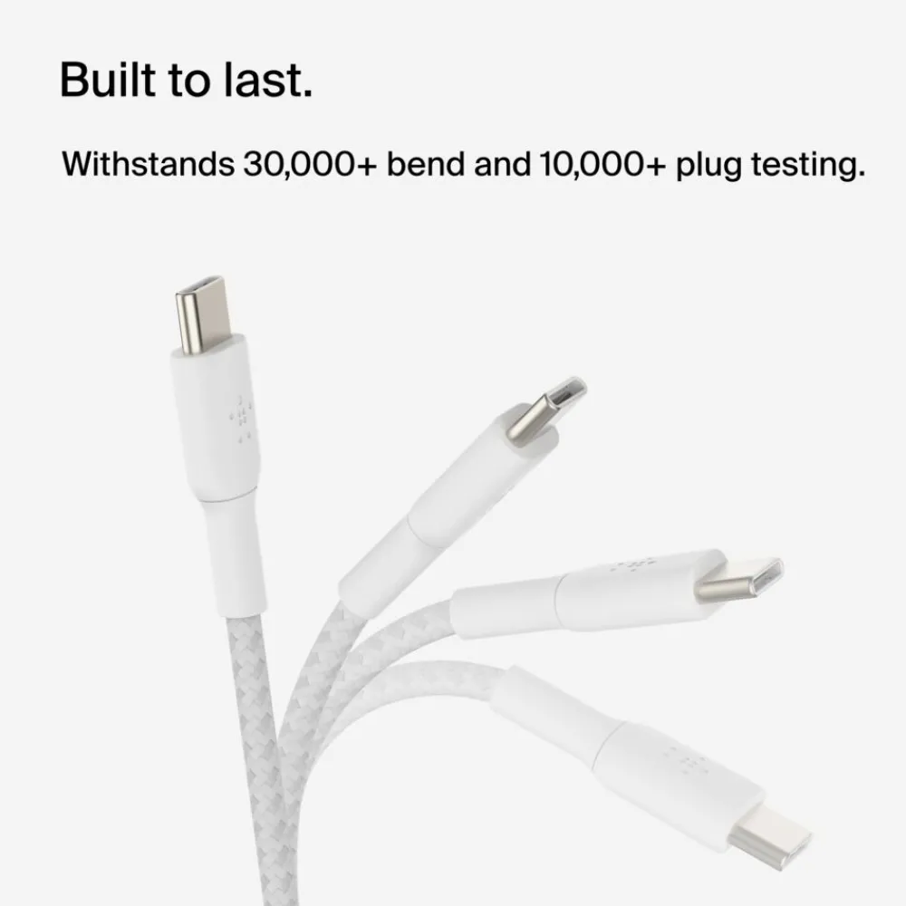 New Braided USB-C to USB-C Cable 60W (1m / 2 packs) Charging Cables|Usb-C Cables