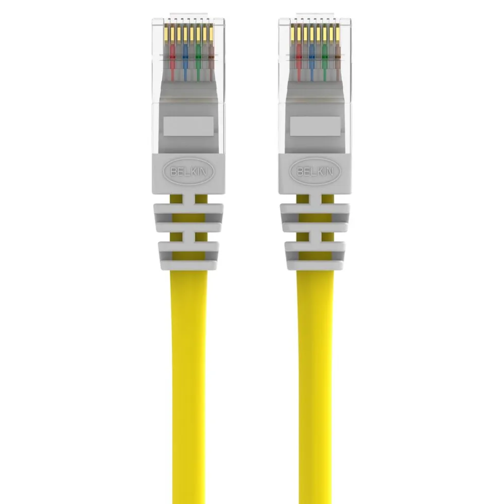 Hot CAT5e Crossover Patch Cable Yellow 06 Computer Cables