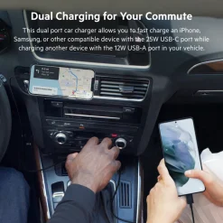 Fashion Dual Car Charger with PPS 37W Car Chargers