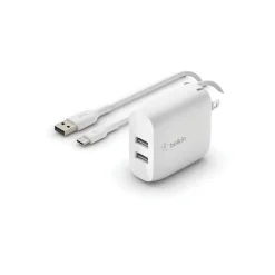 New Dual USB-A Wall Charger 24W + USB-A to USB-C cable Usb-C Chargers