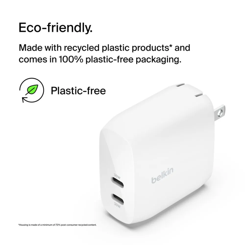 Clearance Dual USB-C Charger with PPS 60W Usb-C Chargers