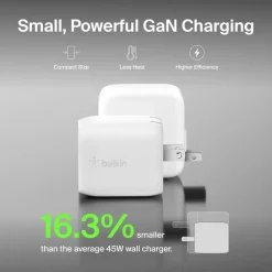 Sale Dual USB-C GaN Wall Charger with PPS 45W Gan Chargers|Usb-C Chargers