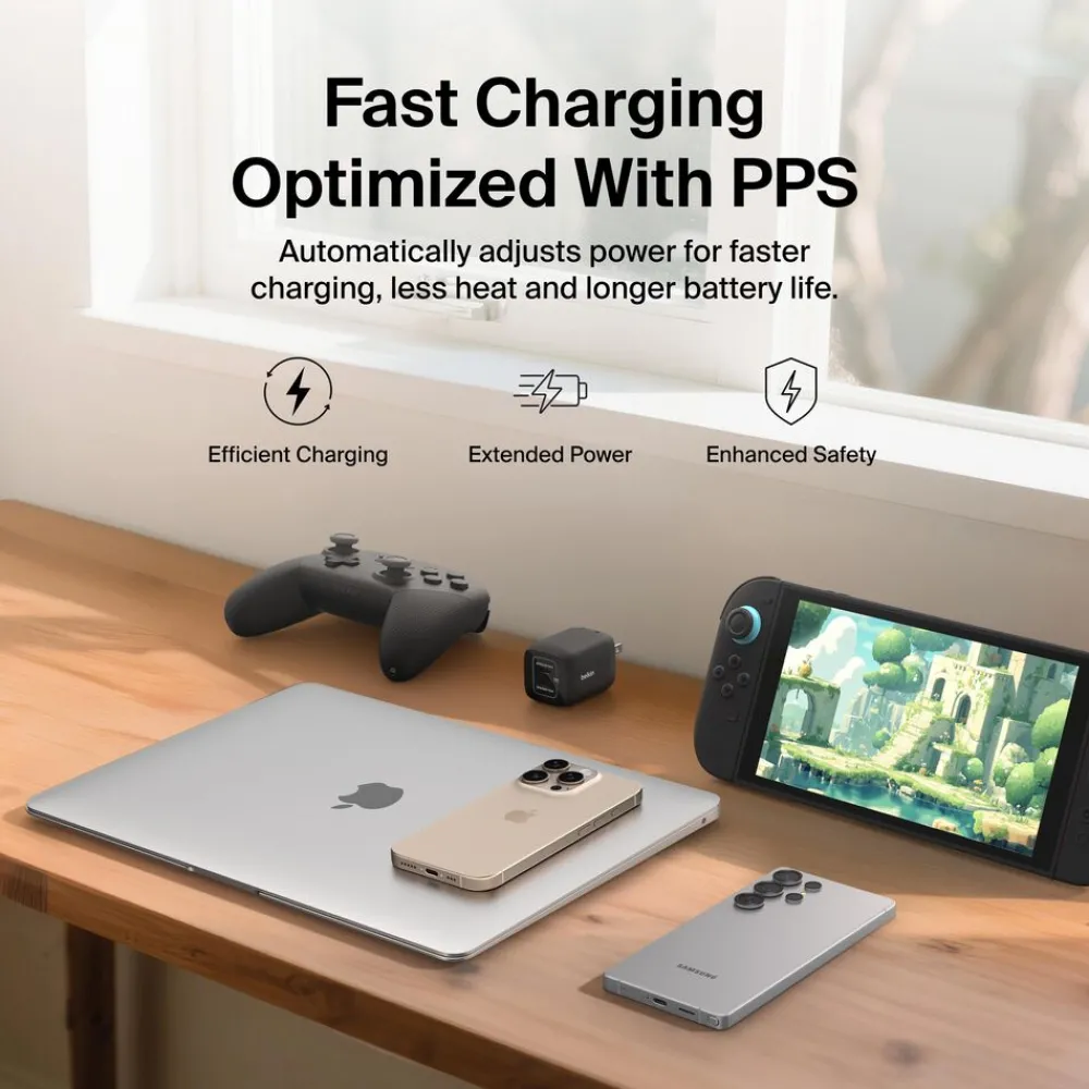 Clearance Dual USB-C Wall Charger 65W for Nintendo Switch 2 Nintendo Switch 2 Accessories New|Gan Chargers