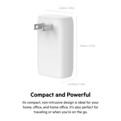 Fashion Dual Wall Charger with PPS + USB-C Cable with Lightning Connector Usb-C Chargers