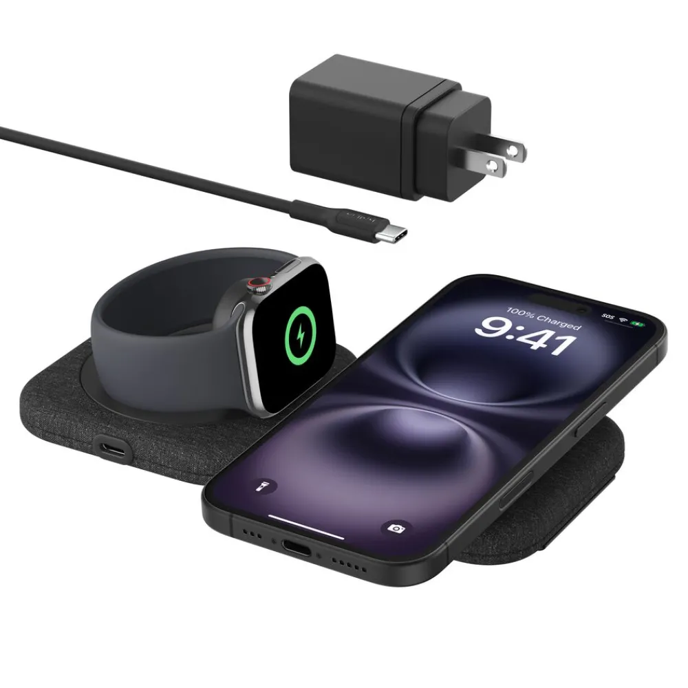 Clearance 2-in-1 Magnetic Charging Travel Pad with Qi2 15W Wireless Charging Pads