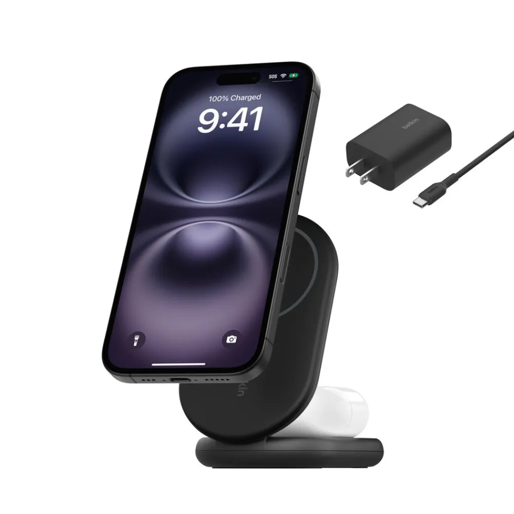 Hot 2-in-1 Magnetic Foldable Wireless Charger with Qi2 15W Wireless Charging Pads|Wireless Charging Stands