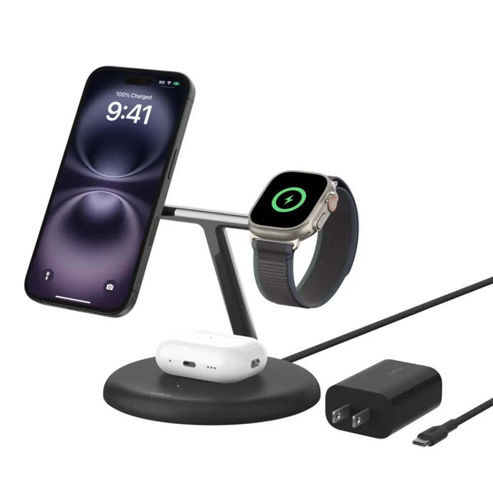 Clearance 3-in-1 Magnetic Wireless Charging Stand with Qi2 15W Wireless Charging Stands