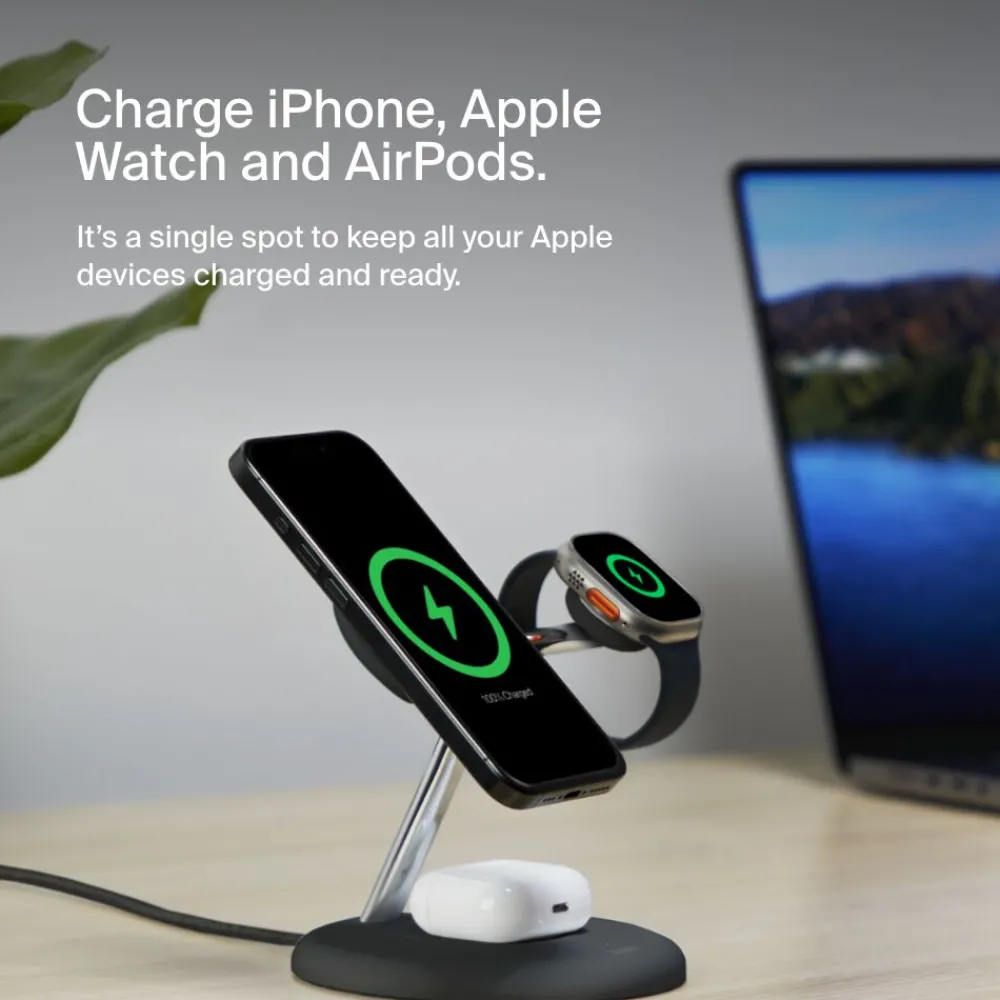 Clearance 3-in-1 Magnetic Wireless Charging Stand with Qi2 15W Wireless Charging Stands