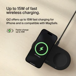 Online 2-in-1 Magnetic Wireless Charging Pad with Qi2 15W Wireless Charging Pads