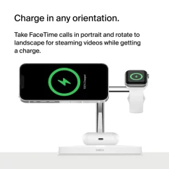 Online 3-in-1 Wireless Charger with Official MagSafe Charging 15W Apple Watch Chargers|Wireless Charging Stands