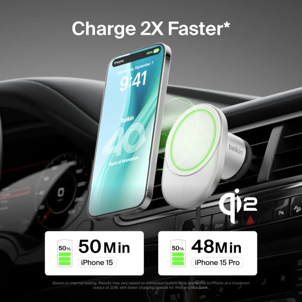 Online Magnetic Wireless Car Charger with Qi2 15W Car Chargers|Wireless Car Chargers