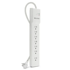 Hot 7-Outlet Commercial Surge Protector 7' Cord Surge Protectors & Power Strips