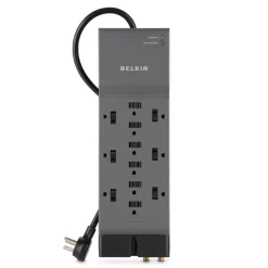 Online 12-Outlet Home/Office Surge Protector with 8-foot cord Surge Protectors & Power Strips