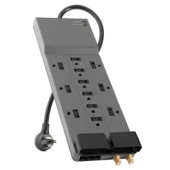 Online 12-Outlet Home/Office Surge Protector with 8-foot cord Surge Protectors & Power Strips