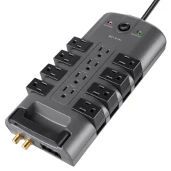 Fashion PivotPlug 12-Outlet Surge Protector, 8 ft. Cord Surge Protectors & Power Strips