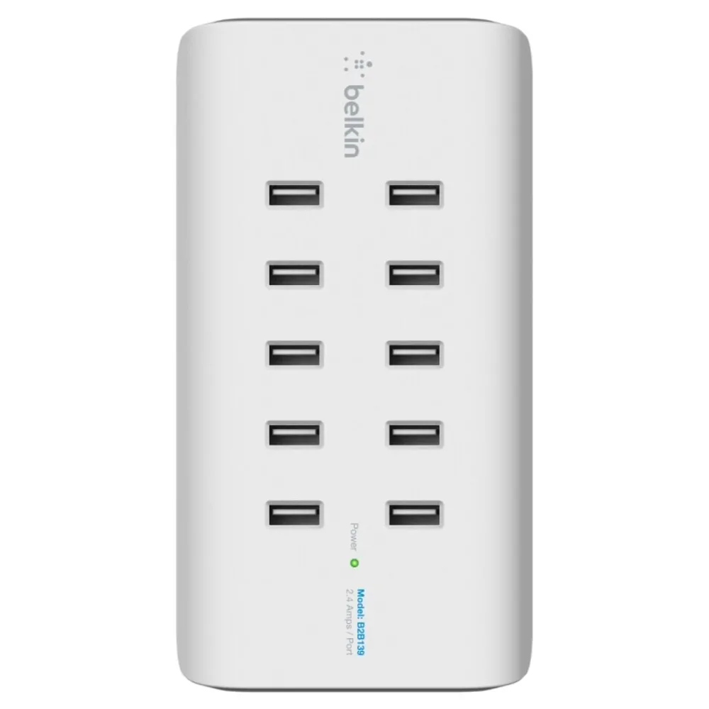 Outlet 10-Port USB Charging Station Surge Protectors & Power Strips