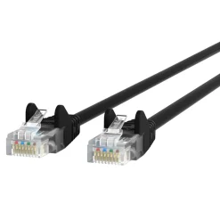 Discount RJ45 CAT-5e Patch Cable, Snagless Molded Black 01 Computer Cables