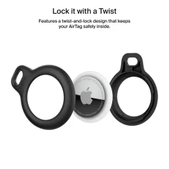 Online Secure Holder with Strap for AirTag Airtag Accessories