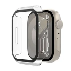 Sale TemperedCurve 2-in-1 Treated Screen Protector + Bumper for Apple Watch for Apple Watch Series 9/8/7/6/5/4/SE Screen Protectors For Apple Watch / Ipad / Macbook
