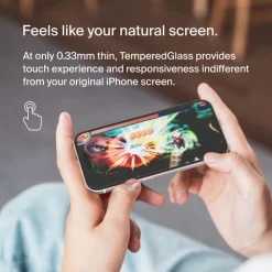 Fashion TemperedGlass Privacy Treated Screen Protector for iPhone 16 / iPhone 15 / iPhone 14 Pro Screen Protectors For Iphone