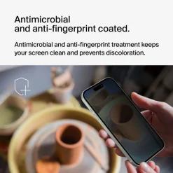 Fashion TemperedGlass Privacy Treated Screen Protector for iPhone 16 / iPhone 15 / iPhone 14 Pro Screen Protectors For Iphone