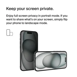 Fashion TemperedGlass Privacy Treated Screen Protector for iPhone 16 / iPhone 15 / iPhone 14 Pro Screen Protectors For Iphone