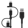Hot Universal Cable 15W (USB-A cable with USB-C,® Micro-USB and Lightning connectors) Computer Cables|Charging Cables