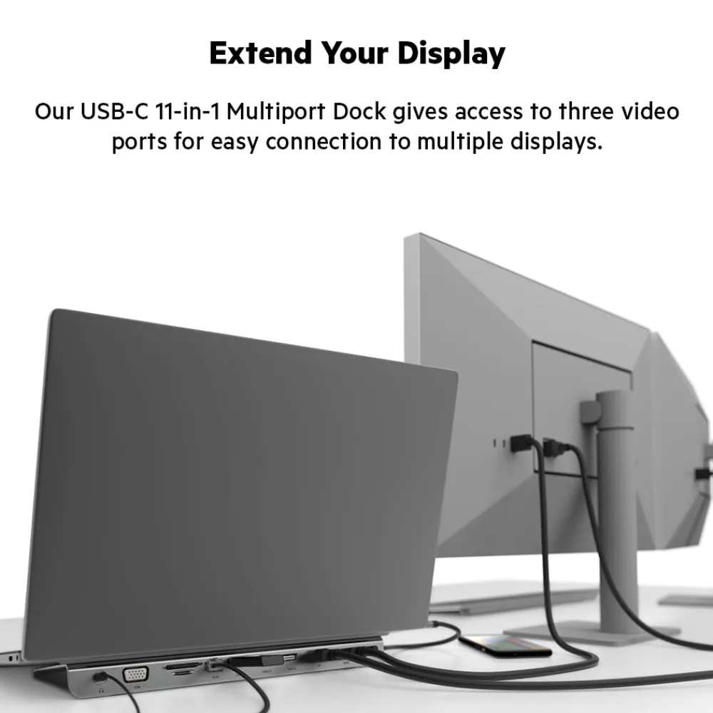 New USB-C 11-in-1 Multiport Dock Laptop Docking Stations
