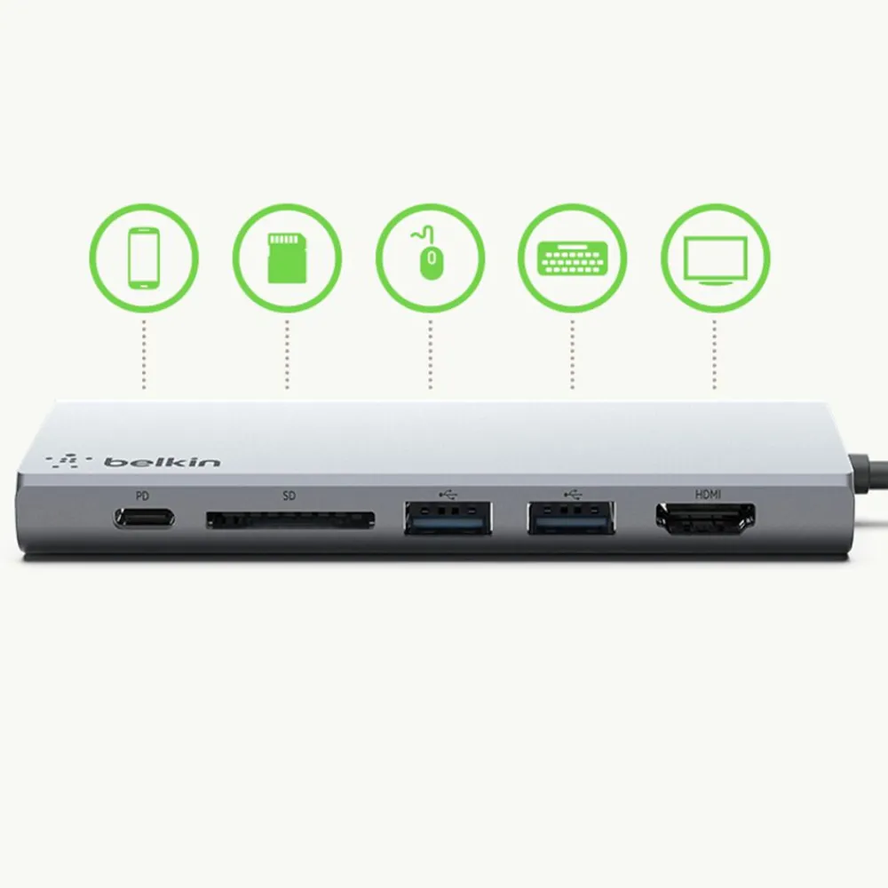 Clearance USB-C Multimedia Hub Usb & Usb-C Hubs|Laptop Docking Stations