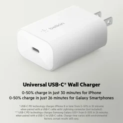 New USB-C PD 3.0 PPS Wall Charger 25W Usb-C Chargers
