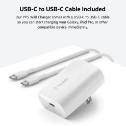 Discount USB-C PD 3.0 PPS Wall Charger 30W + USB-C to USB-C Cable Usb-C Chargers