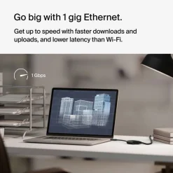 Fashion USB-C to Ethernet + Charge Adapter 100W Usb-C Adapters|Ethernet Adapters