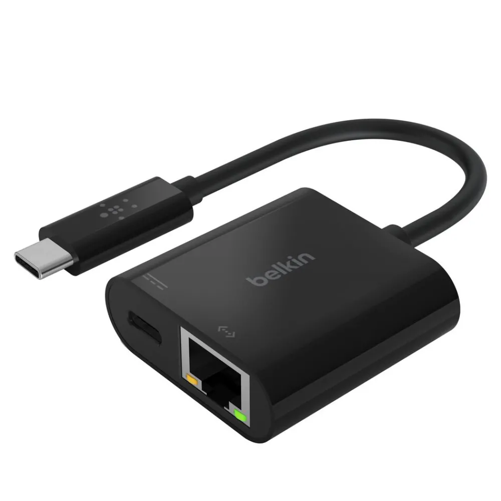 Fashion USB-C to Ethernet + Charge Adapter Usb-C Adapters