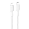Clearance USB-C to USB-C Braided Cable 240W, 3.3ft/1m, White Charging Cables|Usb-C Cables