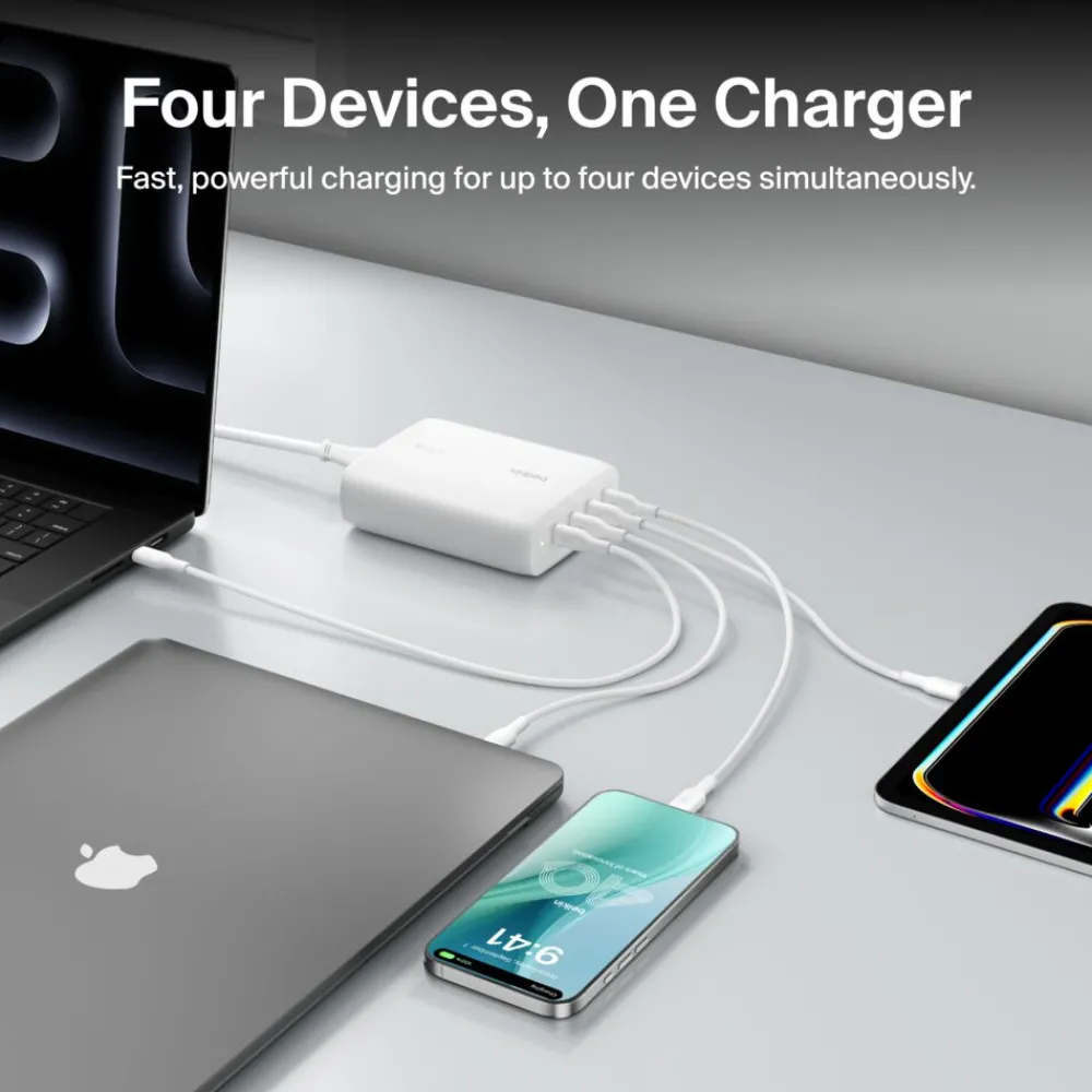 Fashion 200W 4-Port USB-C GaN Charger Gan Chargers|Usb-C Chargers