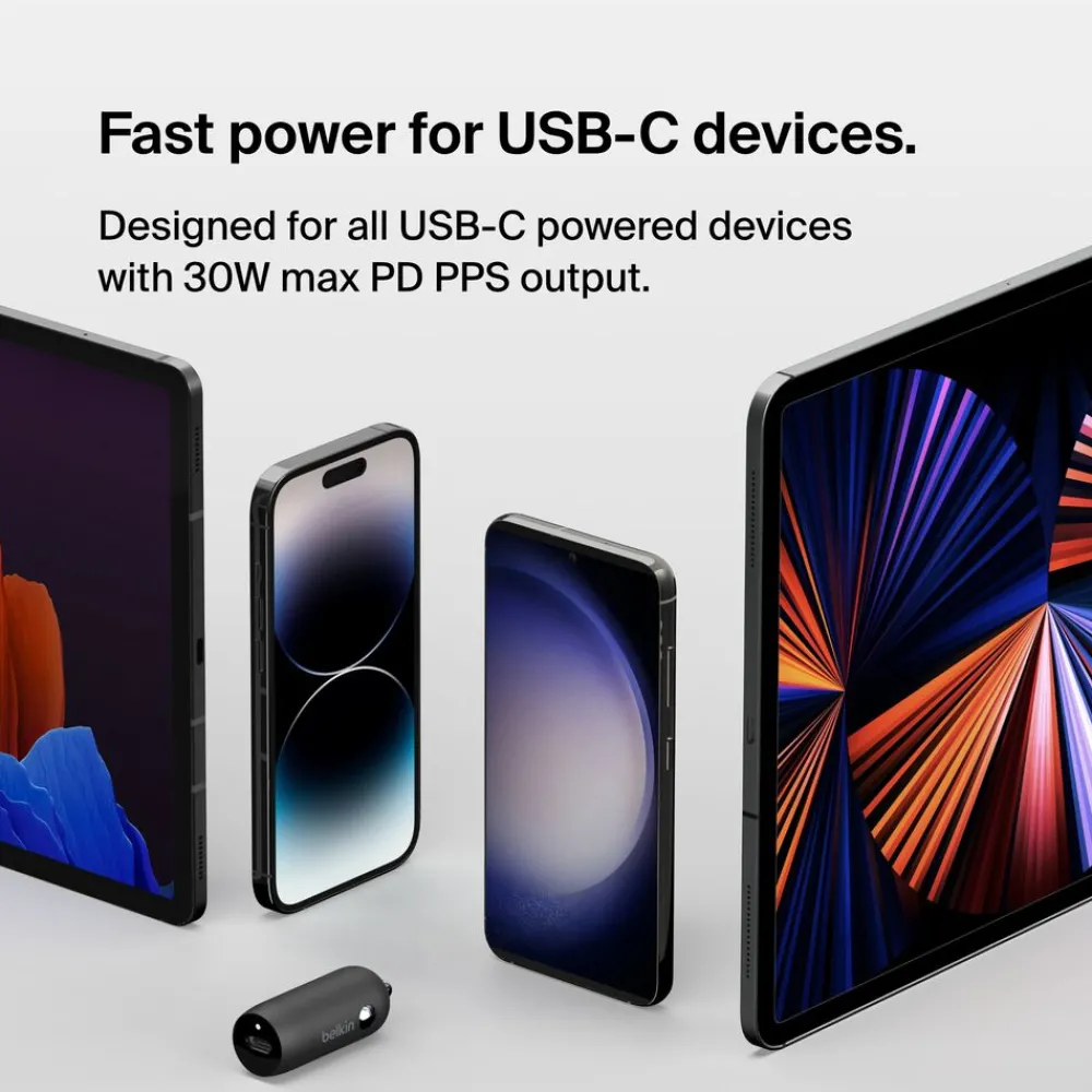 Online 30W USB-C Car Charger + USB-C to Lightning cable Car Chargers