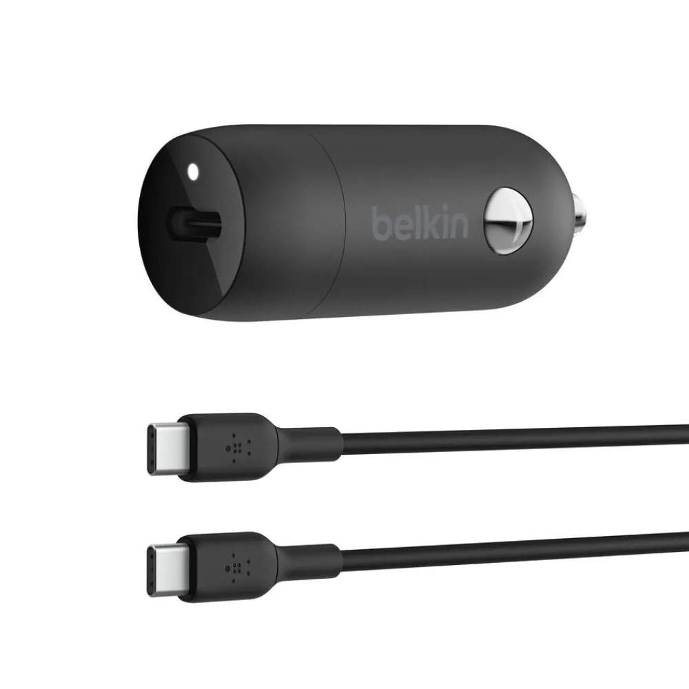 Hot 30W USB-C Car Charger + USB-C to USB-C cable Car Chargers